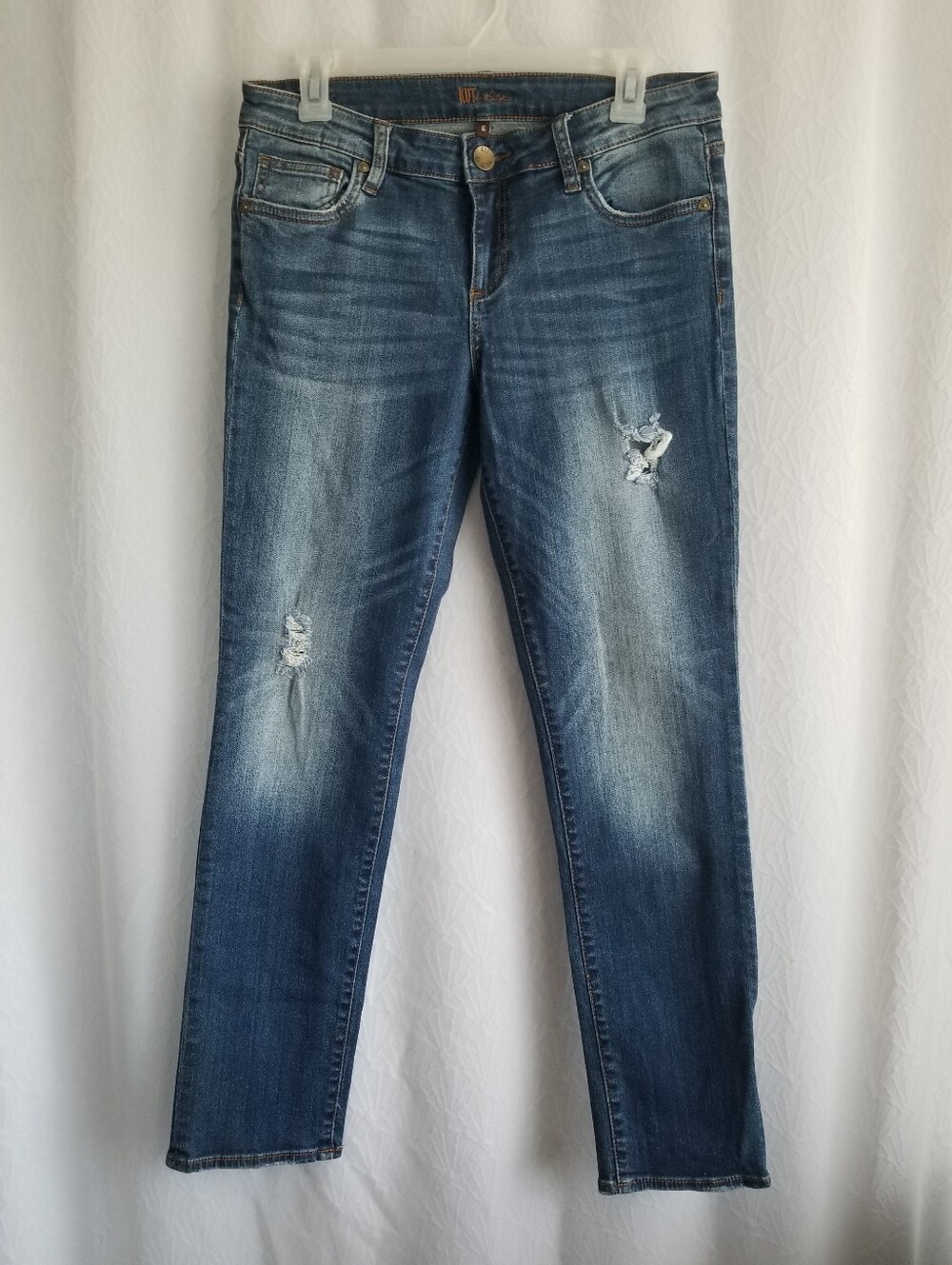Kut From the Kloth Distressed Skinny Jeans 6